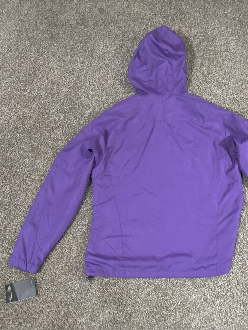 New Balance Purple Hooded Windbreaker with Pink Accents - Picture 7 of 7